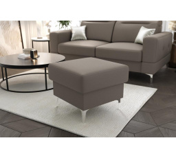 Taburet MALIBU 55x55 cm prírodná koža - prírodná koža - voliteľná farba