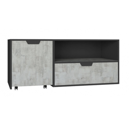 TV stolík NANO - NA10, grafit + enigma