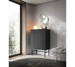 Komoda DIVA 2D čierna