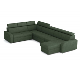 Rohová sedacia súprava v tvare U Nórsko zelená