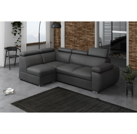 Rohová sedacia súprava Bodie VII ľavá tmavo sivá