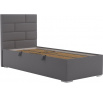 Posteľ Toriana 90x200, tmavo sivá