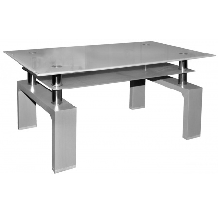 Konferenčný stolík A 08-3 sivý/šedý vrchné sklo
