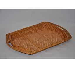 Ratanový podnos pletený oblúk veľký