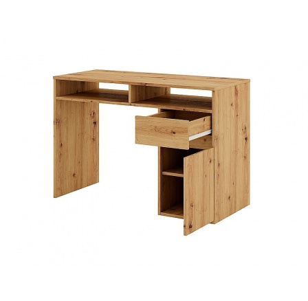Písací stôl B-012, dub Artisan
