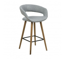 Barová stolička Grace low svetlosivá