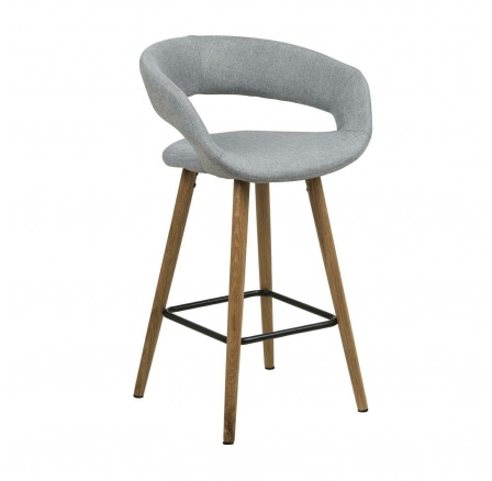 Barová stolička Grace low svetlosivá