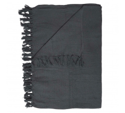 Prehoz/Pléd Waffle antracitový 150x200cm