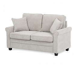 Rozkladacia pohovka s matracom, 2-miestna, poťah manšestrová béžová látka