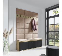 Predsieňová stena EMI 6, Trinity 04/Artisan + Black