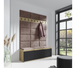 Predsieňová stena EMI 6, Trinity 06/Artisan + Black