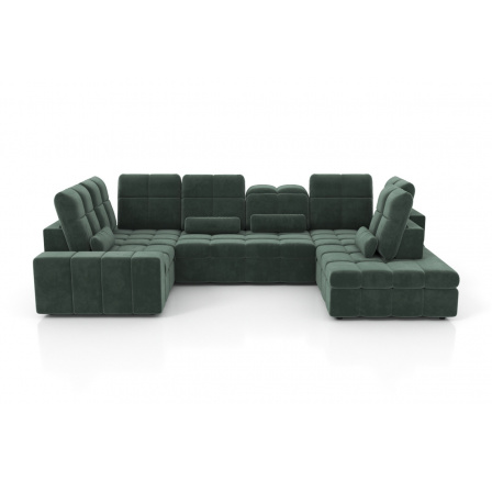 Rohová sedačka s elektricky vysúvateľným sedákom a funkciou spania Magnelio U