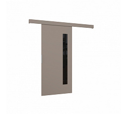 Drzwi przesuwne naścienne GELA 86 Kaszmir+Czarny Lacobel