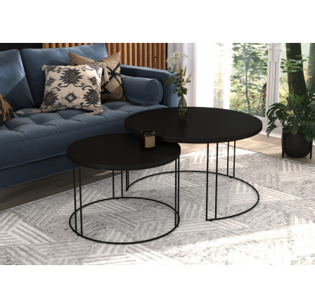 Konferenčný stolík 2v1 ETTA Čierny+Čierny