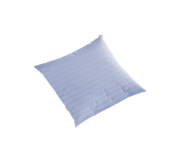 Povlak saténový prúžok 70x90cm modrý hotelový uzáver