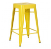 Barová stolička Paris 66 cm žltá inšpirovaná Tolix