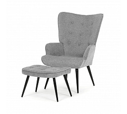 Relaxační křeslo, šedá, látka, AK-303 GREY2