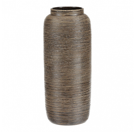 Váza keramická - zaoblená, 40 cm, hnědá Váza keramická - zaoblená, 40 cm, hnědá