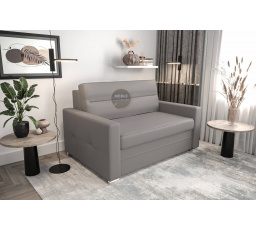 Sedačka s funkciou spania ARTE I 140cm - prírodná koža - Sivá koža