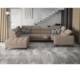 Rohová sedacia súprava PORTO MAX I, relax 225X350X193 cm - ľavá, voliteľný odtieň