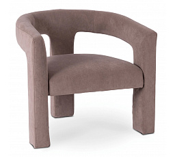 Kreslo Relaxačné LILLE Béžové Zamatové