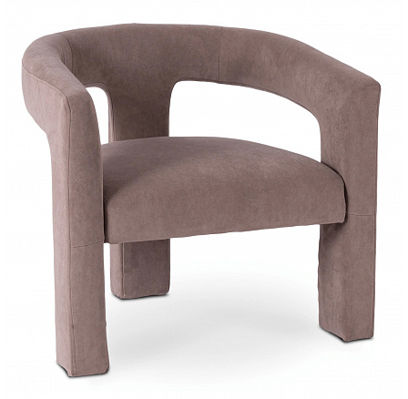 Kreslo Relaxačné LILLE Béžové Zamatové