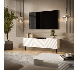 TV komoda LUCCA 165 3D, biela
