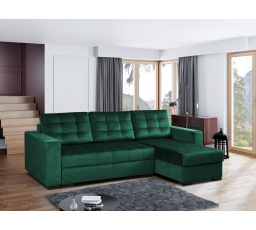Rohová sedacia súprava Linda UNI zelená