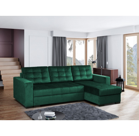 Rohová sedacia súprava Linda UNI zelená
