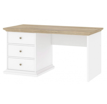 Písací stôl Provence 820 biely/dub