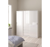 Šatní skriňa SIMPLICITY 148, Biely lesk