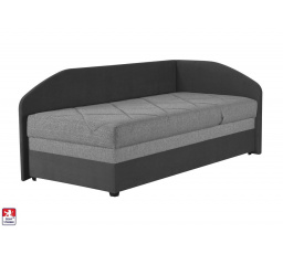 Záclonka s čelom Torino pravá sivá