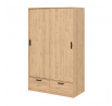 Šatní skriňa LINCOLN 2D2S, Jackson hickory