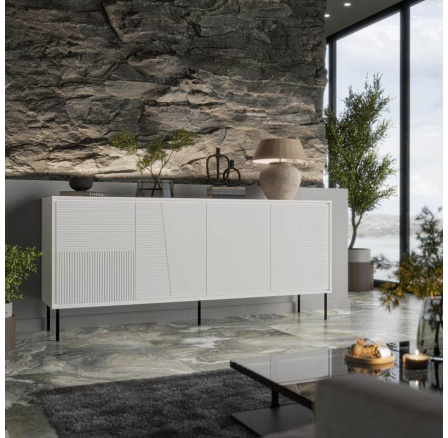 Komoda ABI, biela matná/biela matná Komoda ABI, biela matná/biela matná