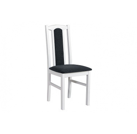 BOSANOVA 7 (BOSS 7)-jedálenská stolička biela / látka č. 11 - kolekcia "DRE" (K150-Z)