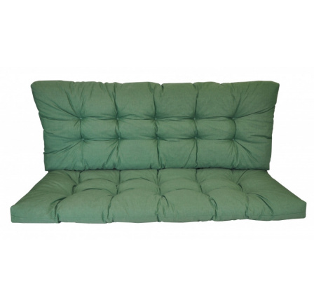 Vankúš na záhradnú hojdačku 140 cm - látka tmavozelená