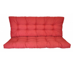 Vankúš na záhradnú hojdačku 130 cm - bordová látka