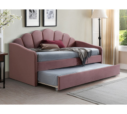 Manželská posteľ BELLA Velvet, 90x200 cm, ružová Bluvel 52