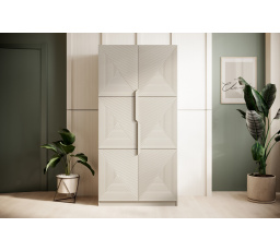 Šatní skriňa Asha, kašmír / kašmírové úchyty