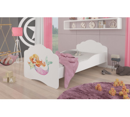 CASIMO MERMAID WITH A STAR matrac posteľ 160x80 biely