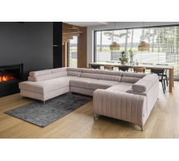 Rohová sedacia súprava v tvare U LOUIS, Gojo 101 ľavá