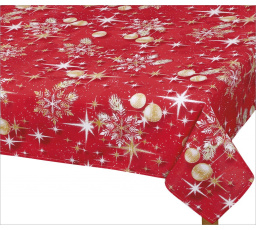 Vianočný obrus gule zlaté