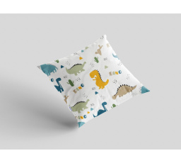 Bavlnená obliečka na vankúš 40x40 cm s detským motívom dino