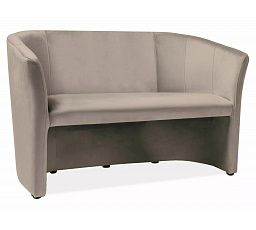 Pohovka TM-2 VELVET, Tmavo béžový Bluvel 40/Wenge