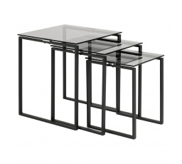 Sada stolíkov Katrine sivá