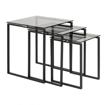 Sada stolíkov Katrine sivá