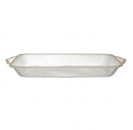 Plastový podnos Mirage 41 cm zlatý okraj