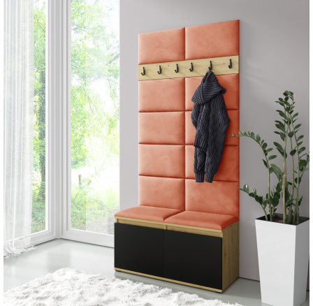 Predsieňová stena EMI 1, Trinity 17/Artisan + čierna