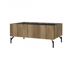 Konferenčný stolík Bertil 203, dub catania/čierny mat