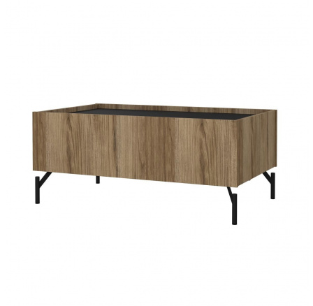 Konferenčný stolík Bertil 203, dub catania/čierny mat